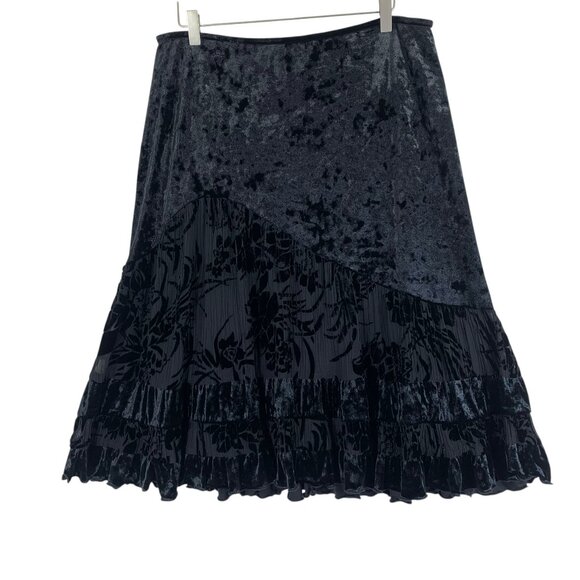 joseph Ribkoff tiered design skirt boho, gypsy  black size large - Picture 1 of 10